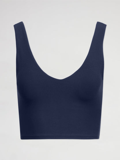 Carbon38 V-Neck Longline Bra in Melt - Navy Blazer