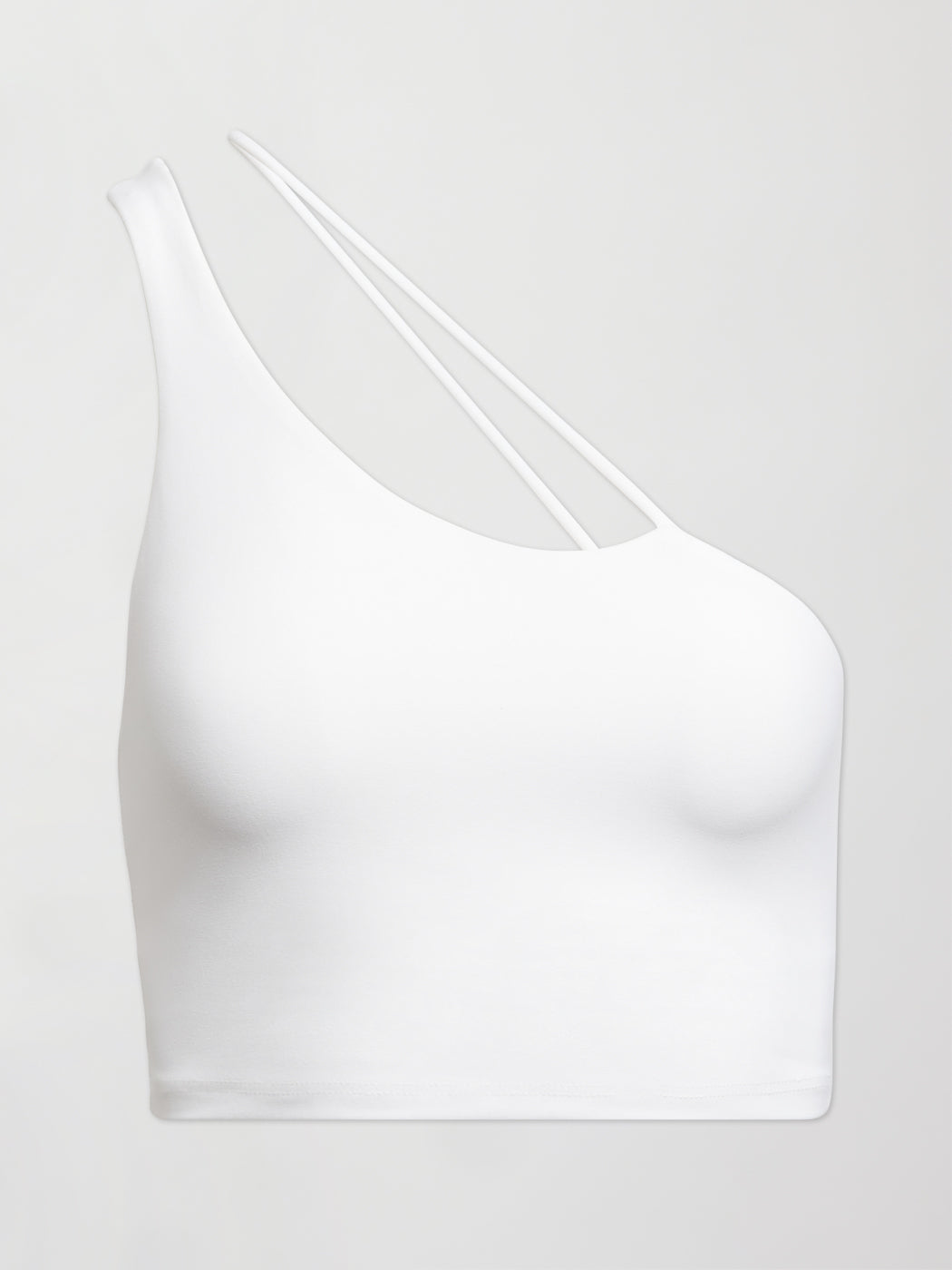 Carbon38 One Shoulder Convertible Bra Top in Melt - White