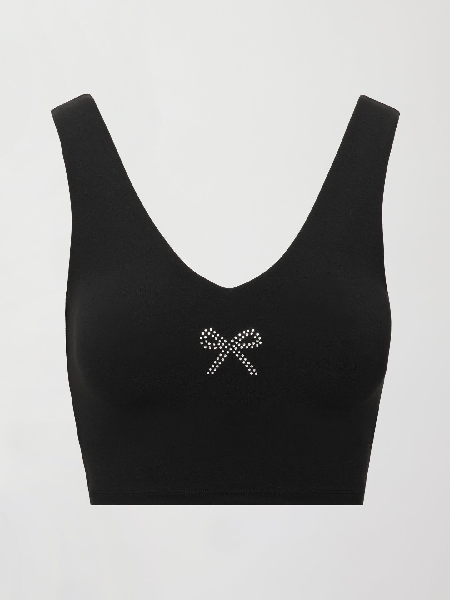 Carbon38 Rhinestone Bow Bra in Melt - Black