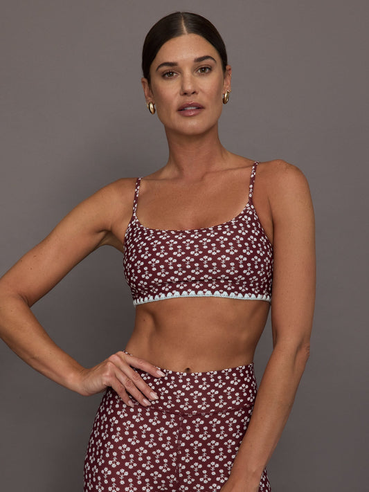 Carbon38 Firefly Hutton Scoop Bra - Floral