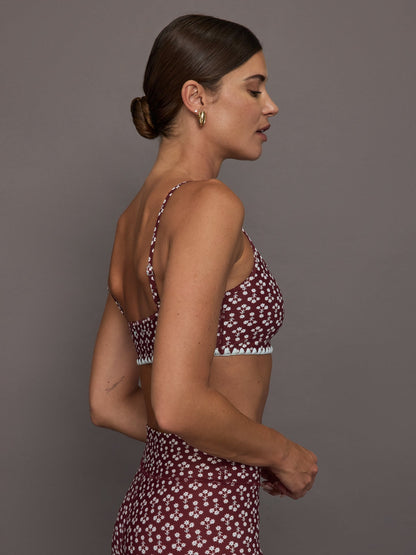 Carbon38 Firefly Hutton Scoop Bra - Floral