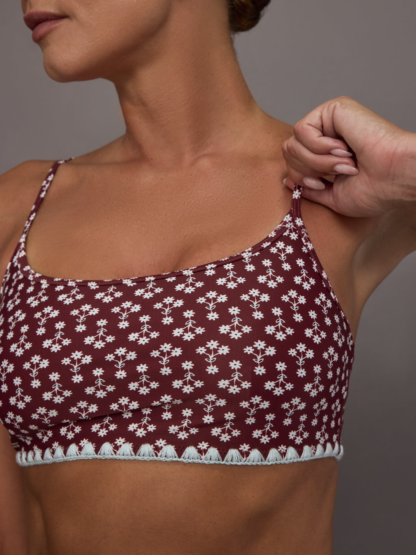 Carbon38 Firefly Hutton Scoop Bra - Floral