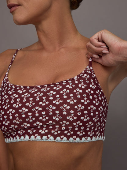 Carbon38 Firefly Hutton Scoop Bra - Floral
