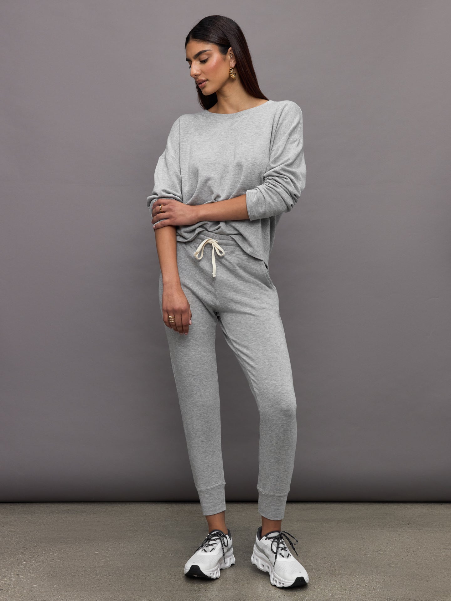 Carbon38 Slim Jogger - Heather Grey