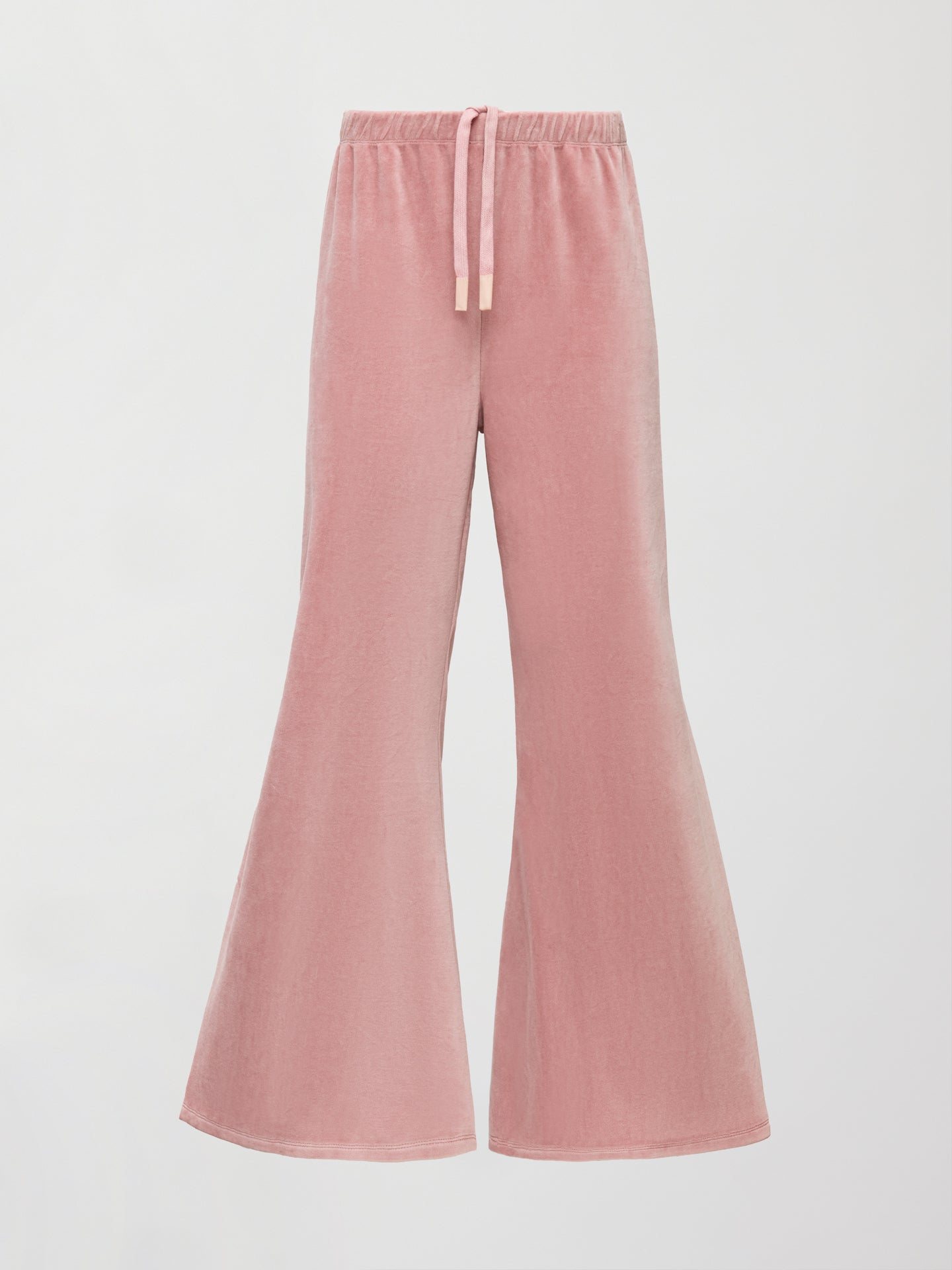 Carbon38 Wide Leg Pant in Velour - Blush