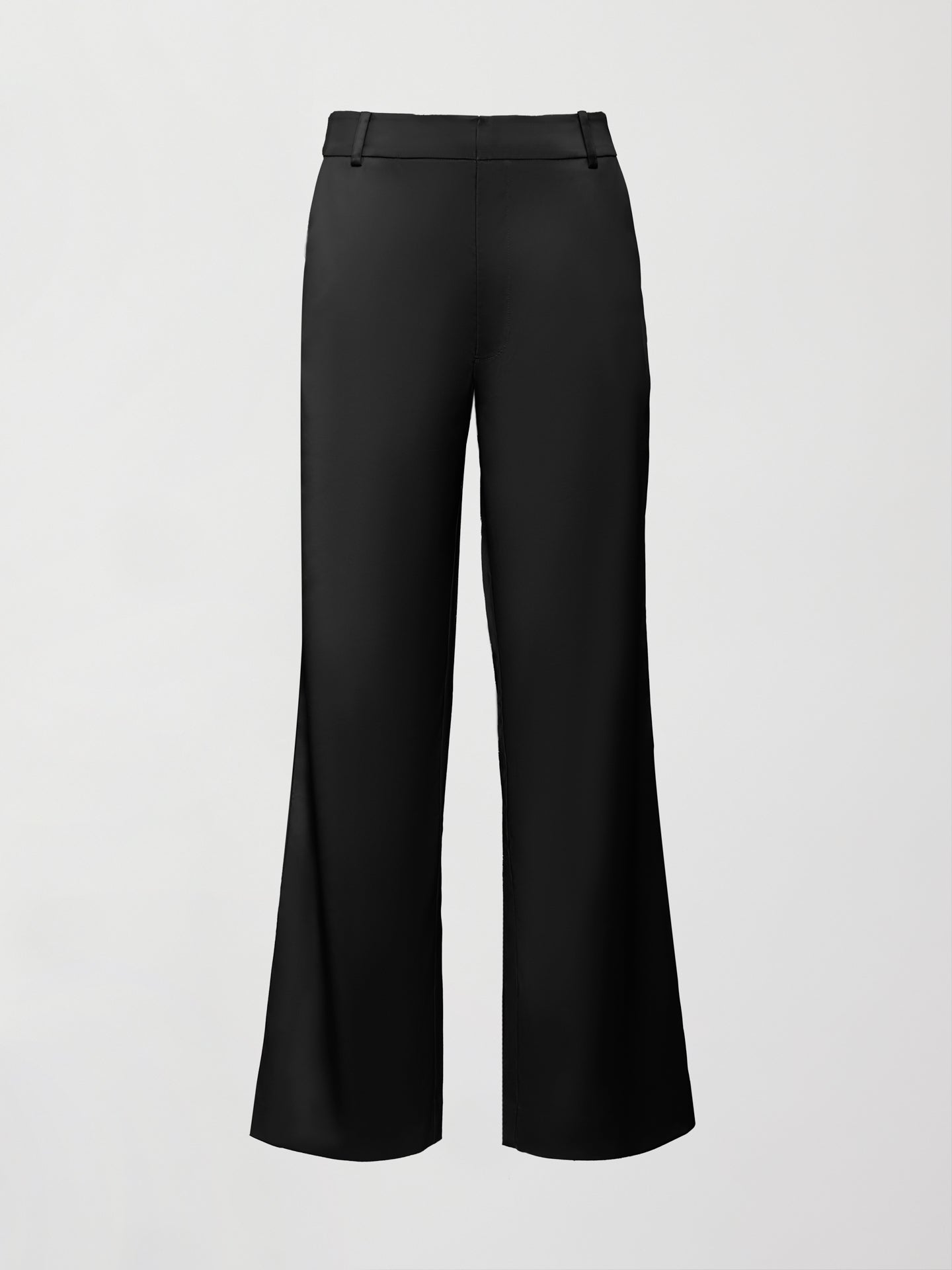 Carbon38 Satin Straight Leg Pant - Black