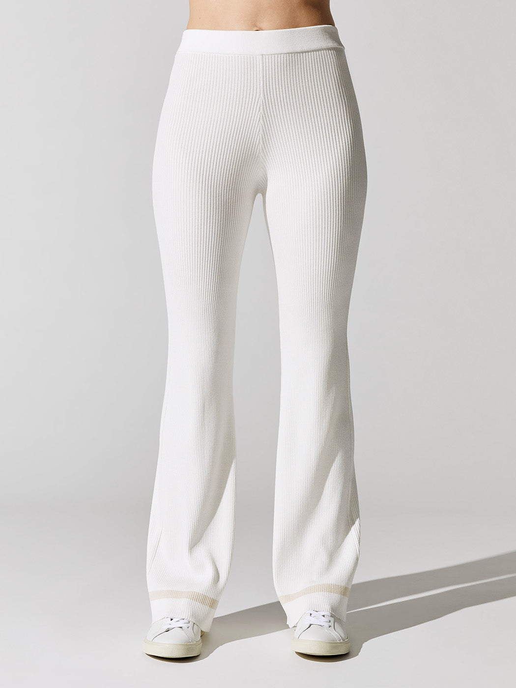 Carbon38 Sweater Pant - White/Tan