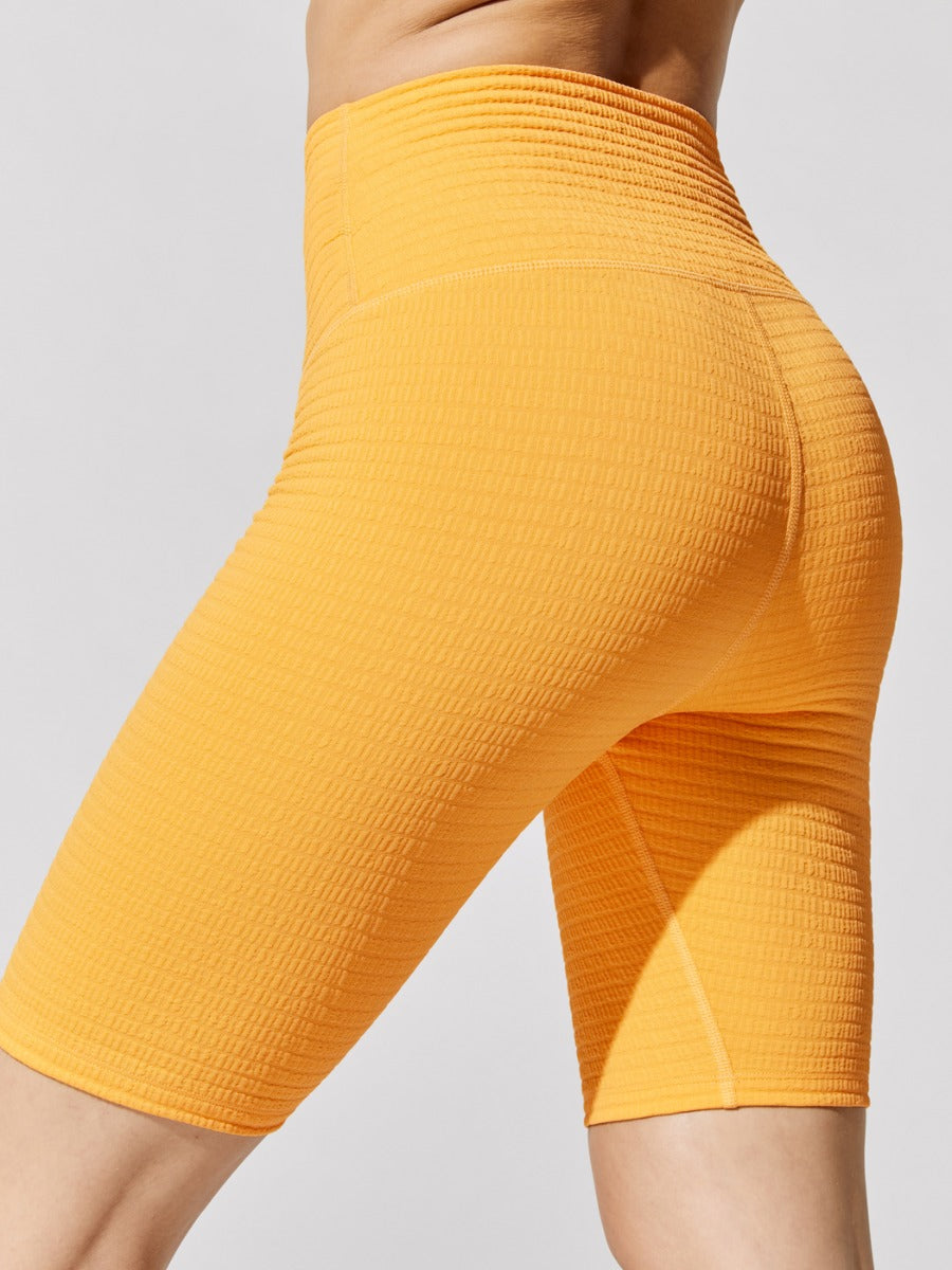 Carbon38 Jacquard Biker Short - Pale Apricot