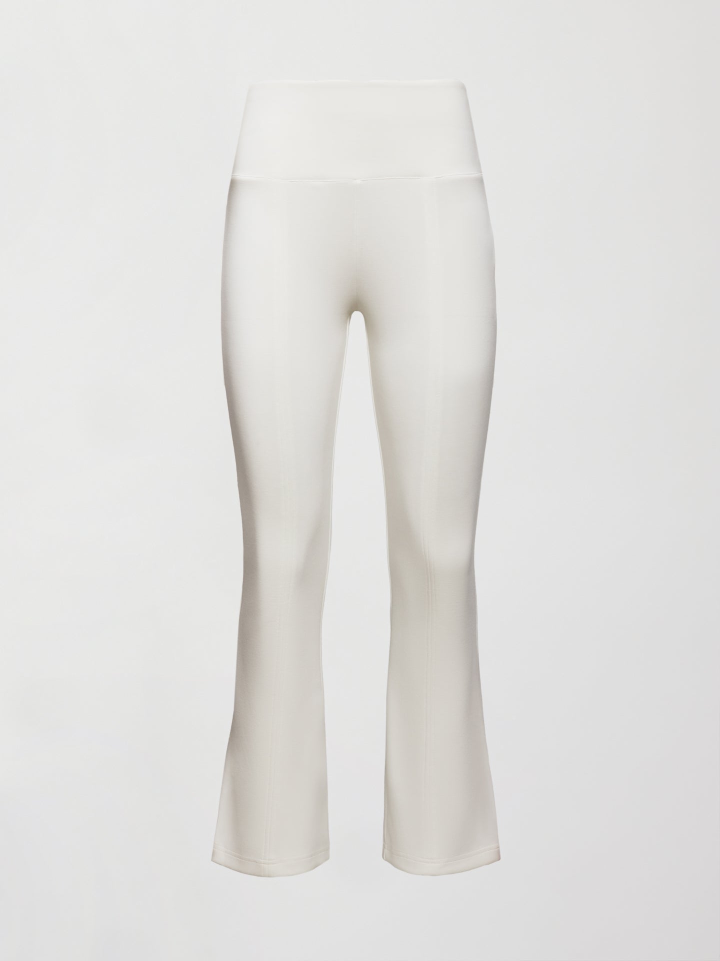 Carbon38 Kick Flare Pant in Scuba - White
