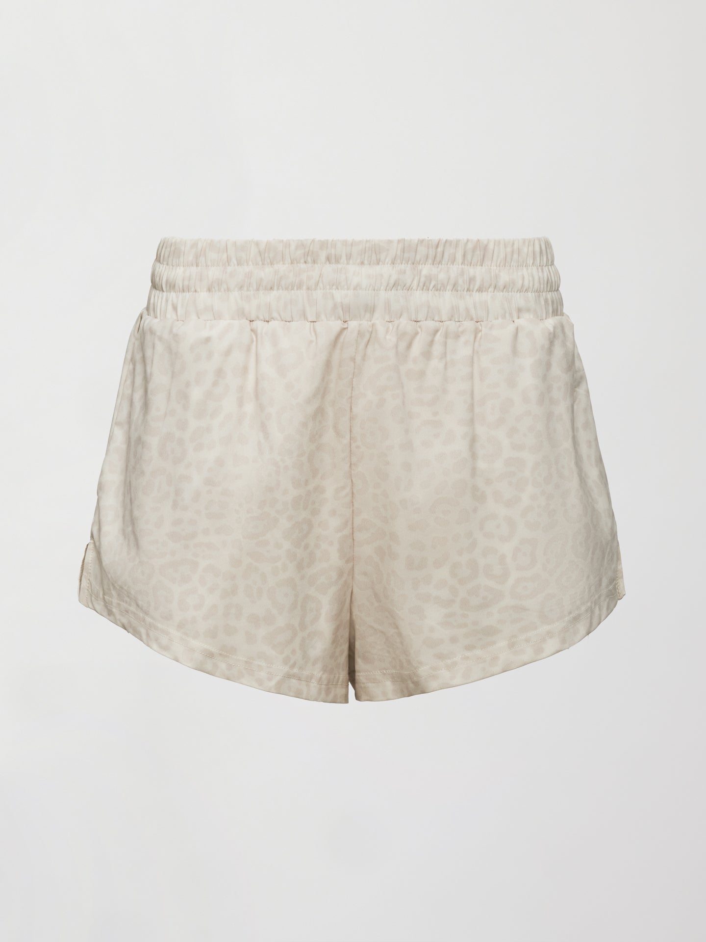 Carbon38 Leopard Printed Run Short - Snow Leopard