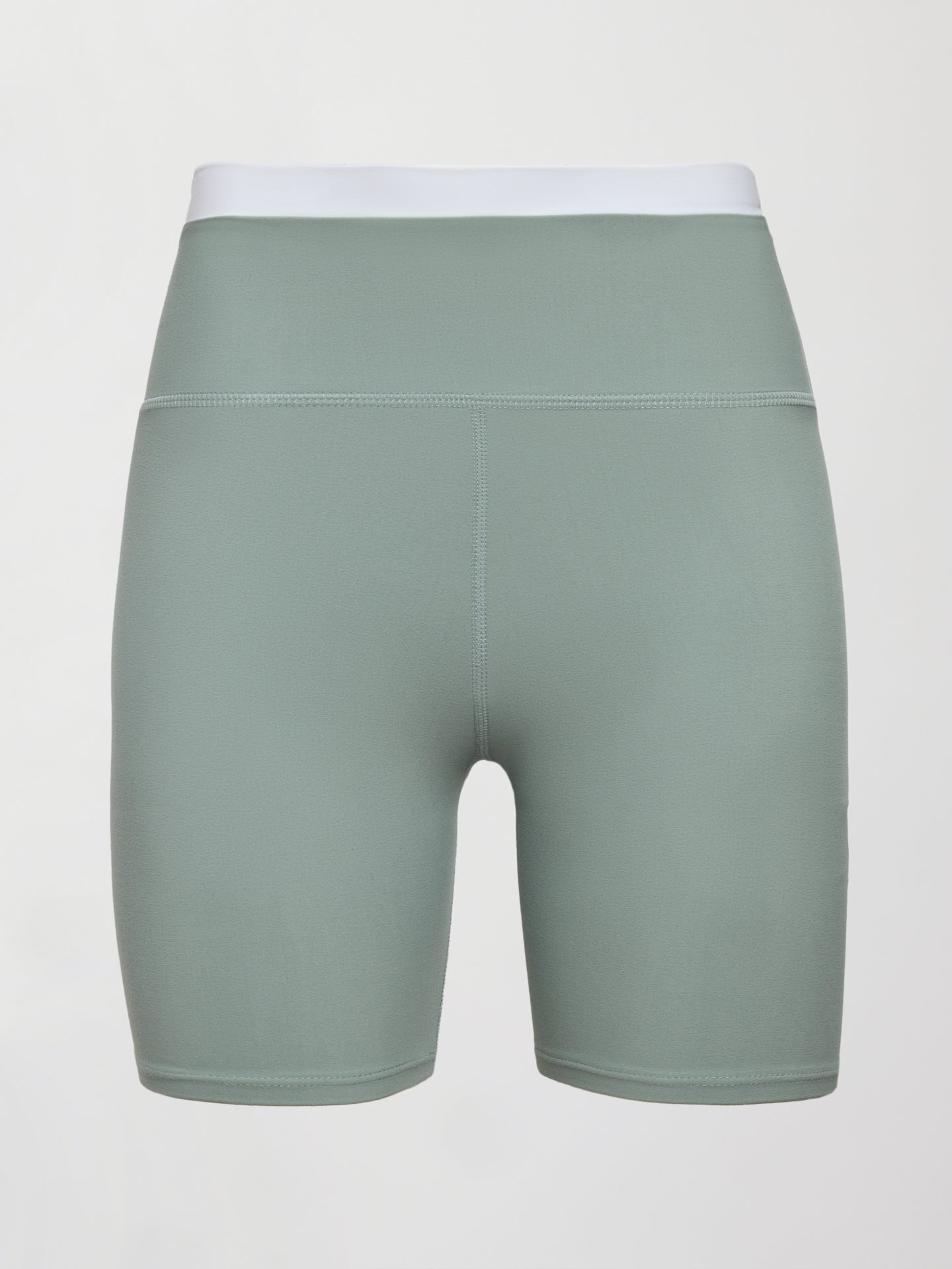 Carbon38 Contrast Melt Biker Short - Sage / White