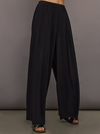 Carbon38 Pleat Pant - Black