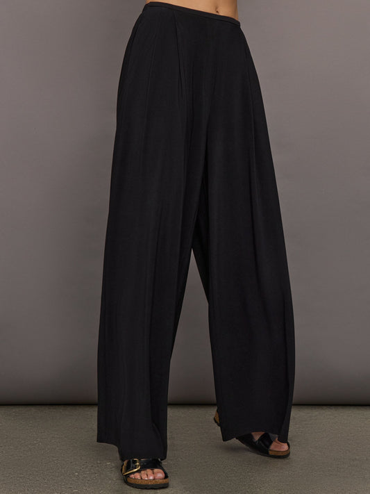 Carbon38 Pleat Pant - Black