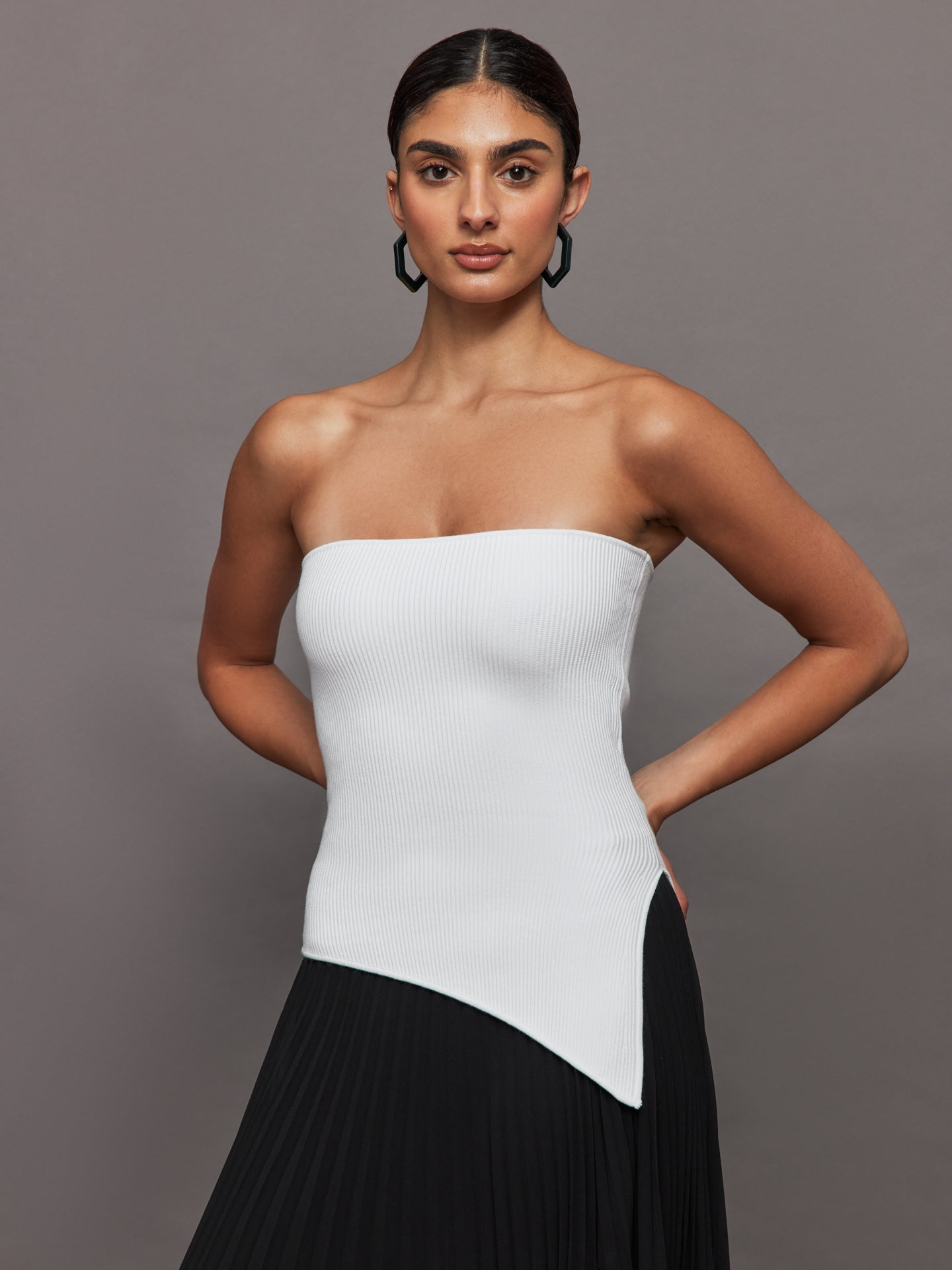 Carbon38 Asymmetrical Sweater Top - Ivory
