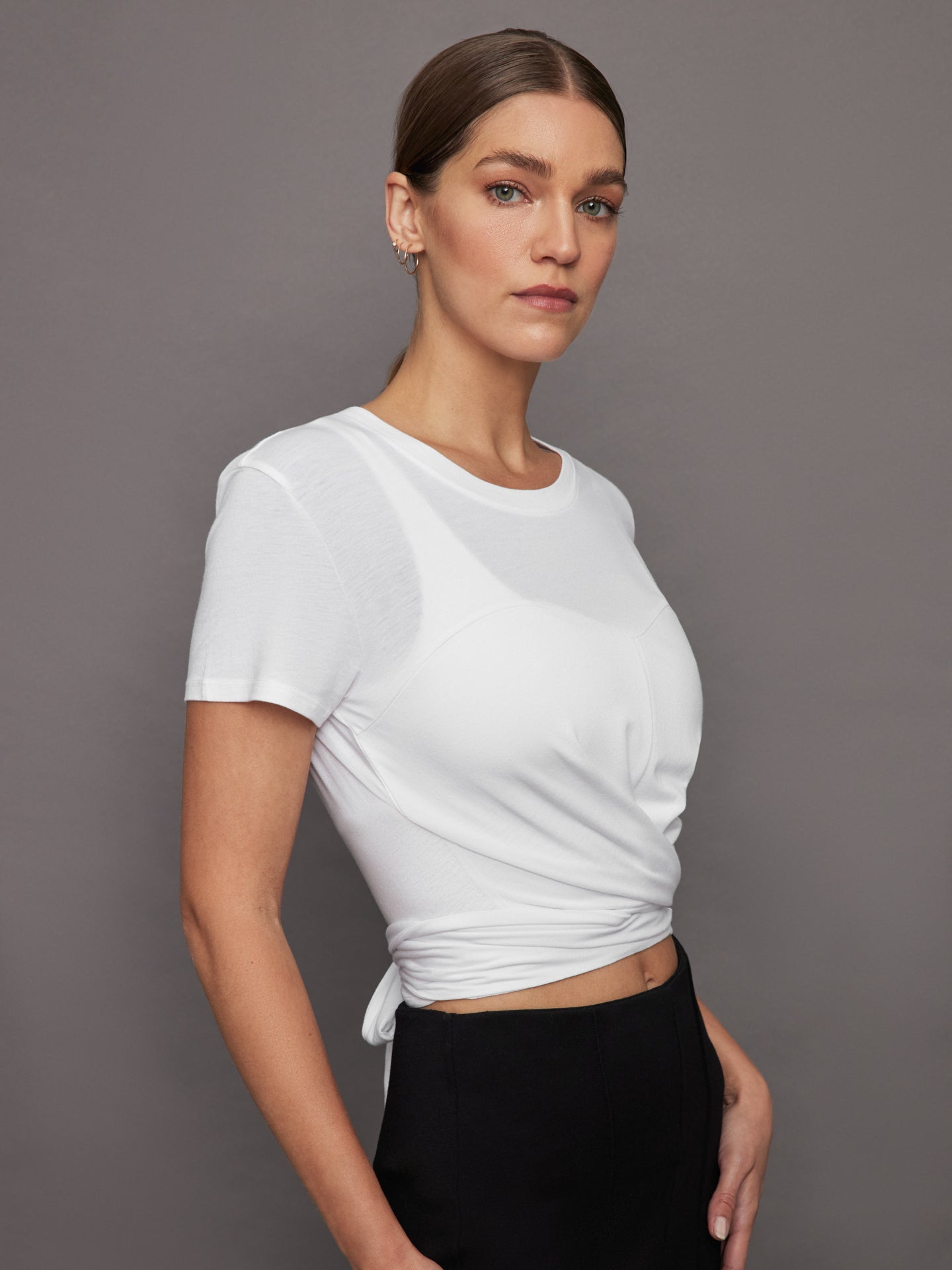 Carbon38 Cap Sleeve Top - White