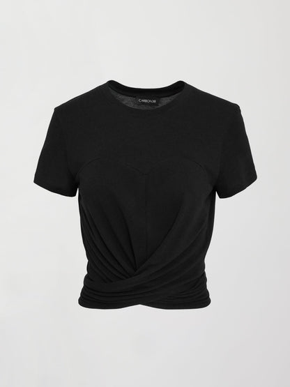 Carbon38 Cap Sleeve Top - Black