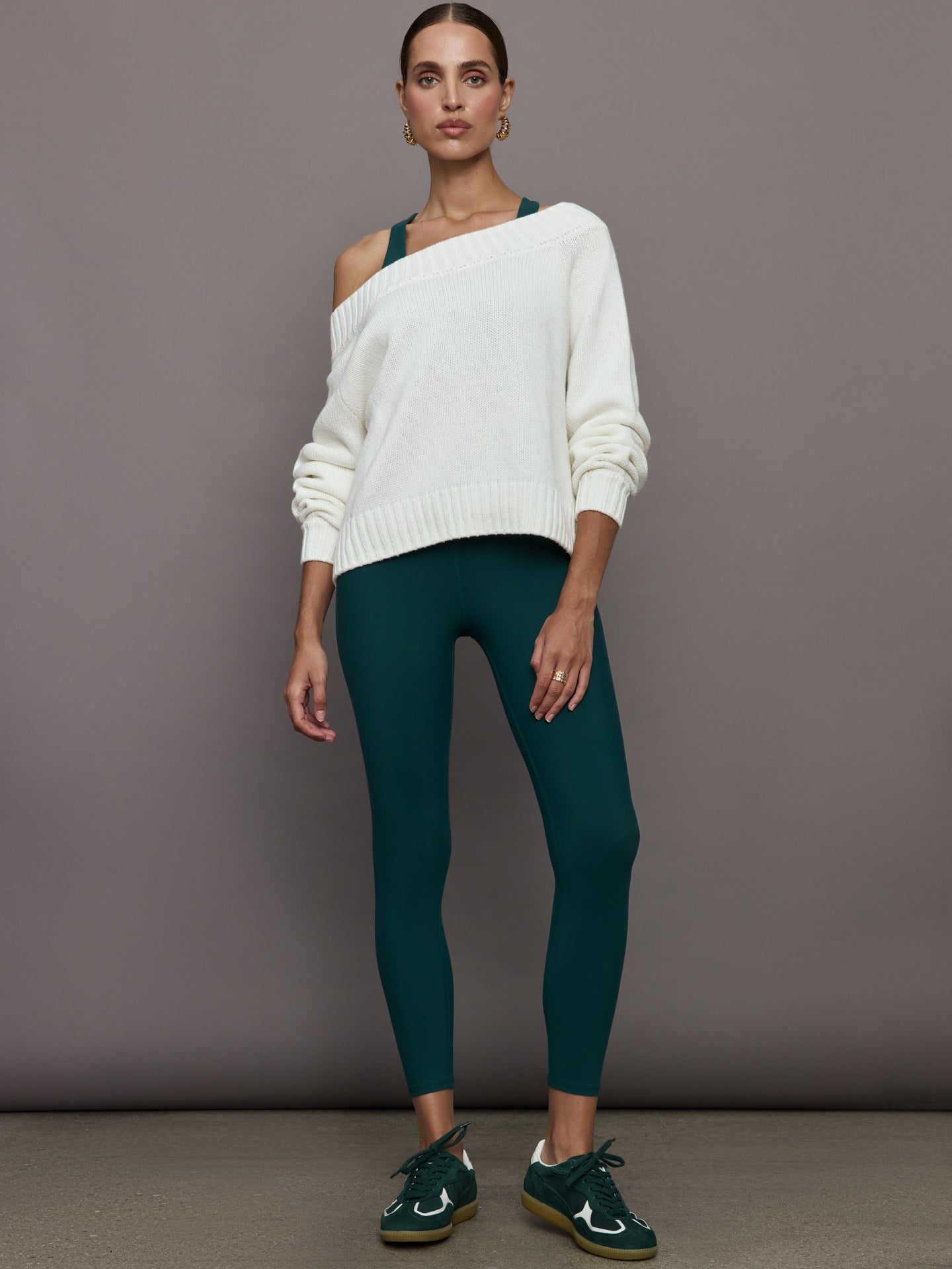 Carbon38 Slouchy Off Shoulder Sweater - Off White