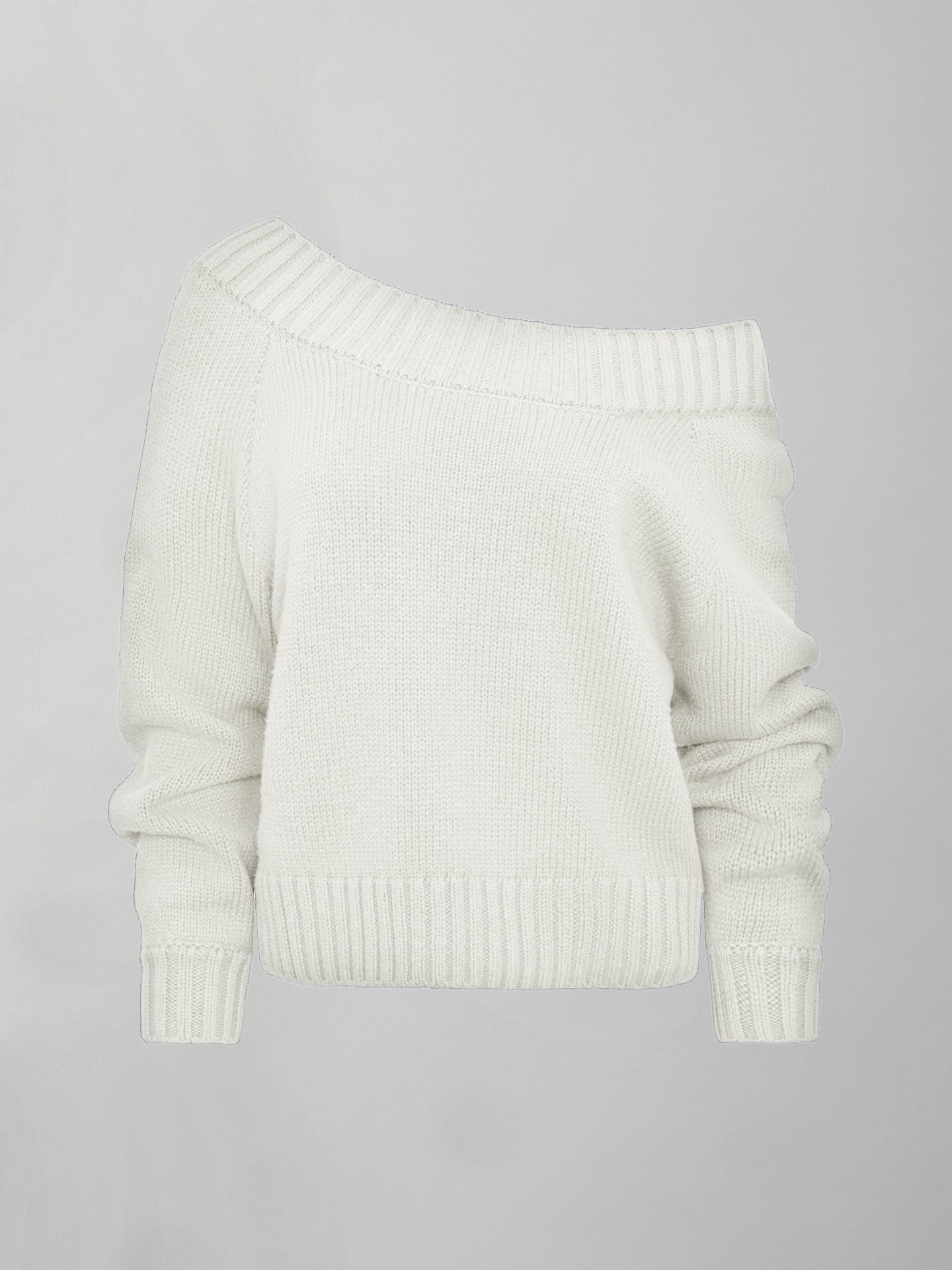 Carbon38 Slouchy Off Shoulder Sweater - Off White