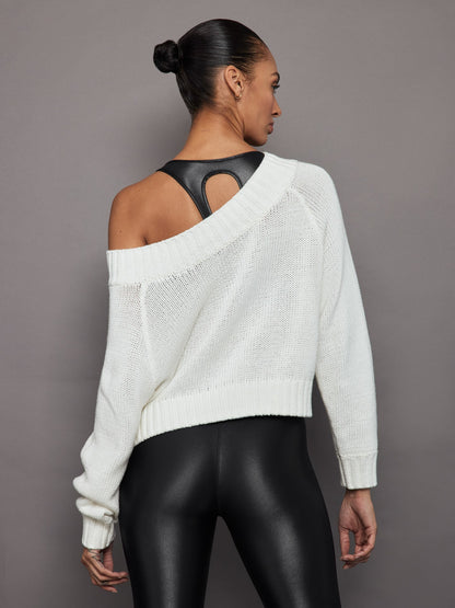 Carbon38 Slouchy Knit Sweater - Off White