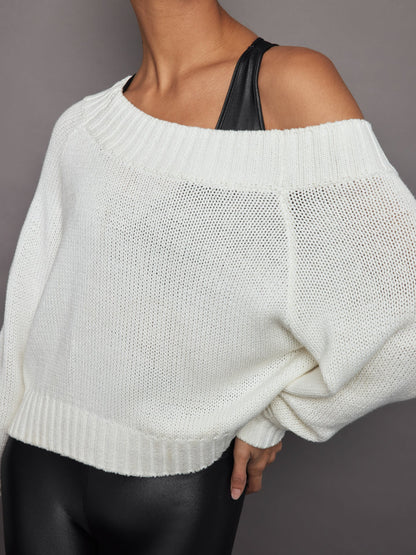 Carbon38 Slouchy Knit Sweater - Off White