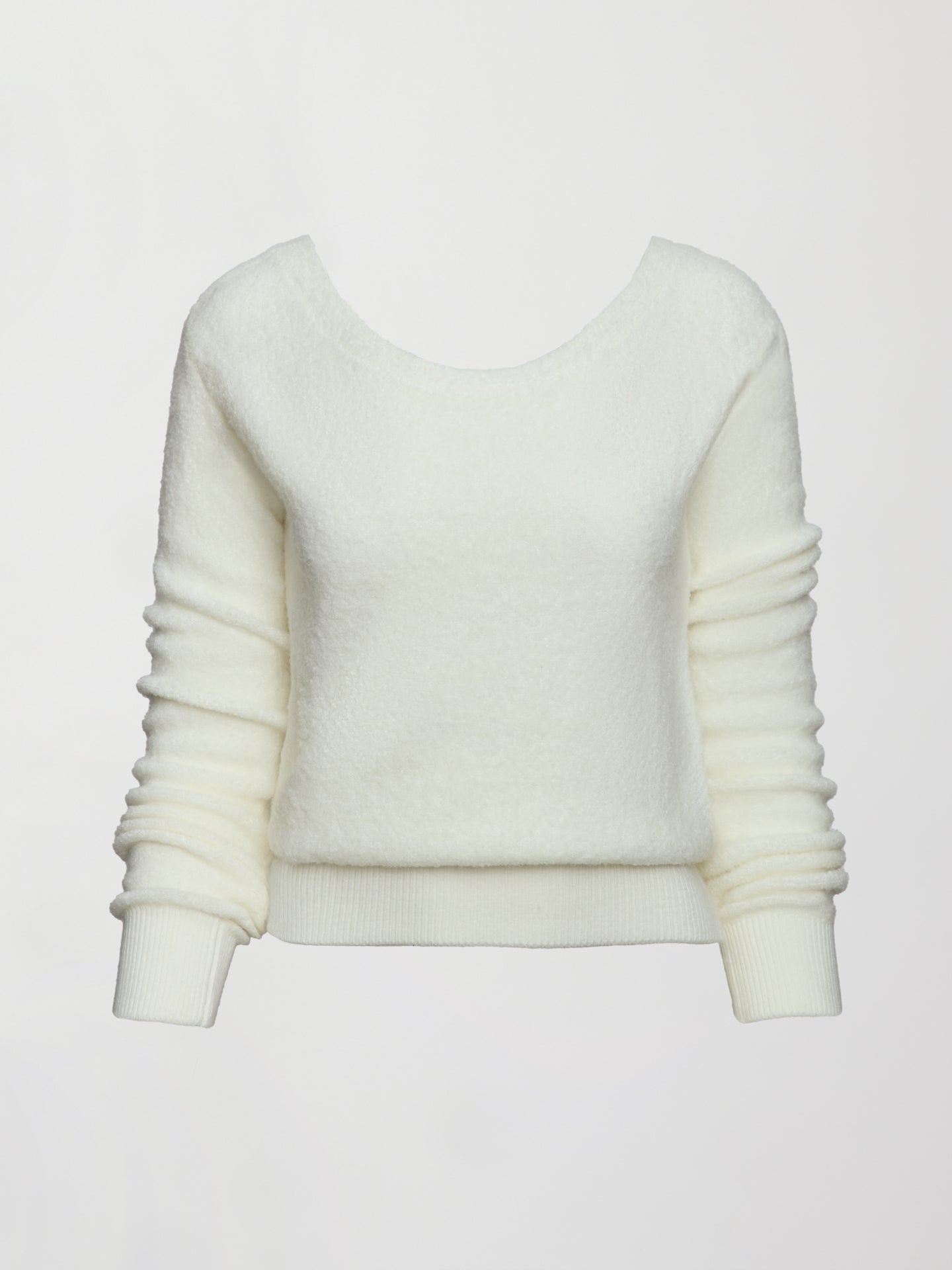 Carbon38 Reversible Boucle Sweater - Off White