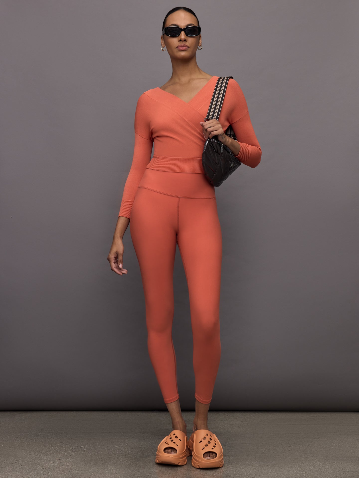 Carbon38 Cross Over Sweater - Burnt Sienna