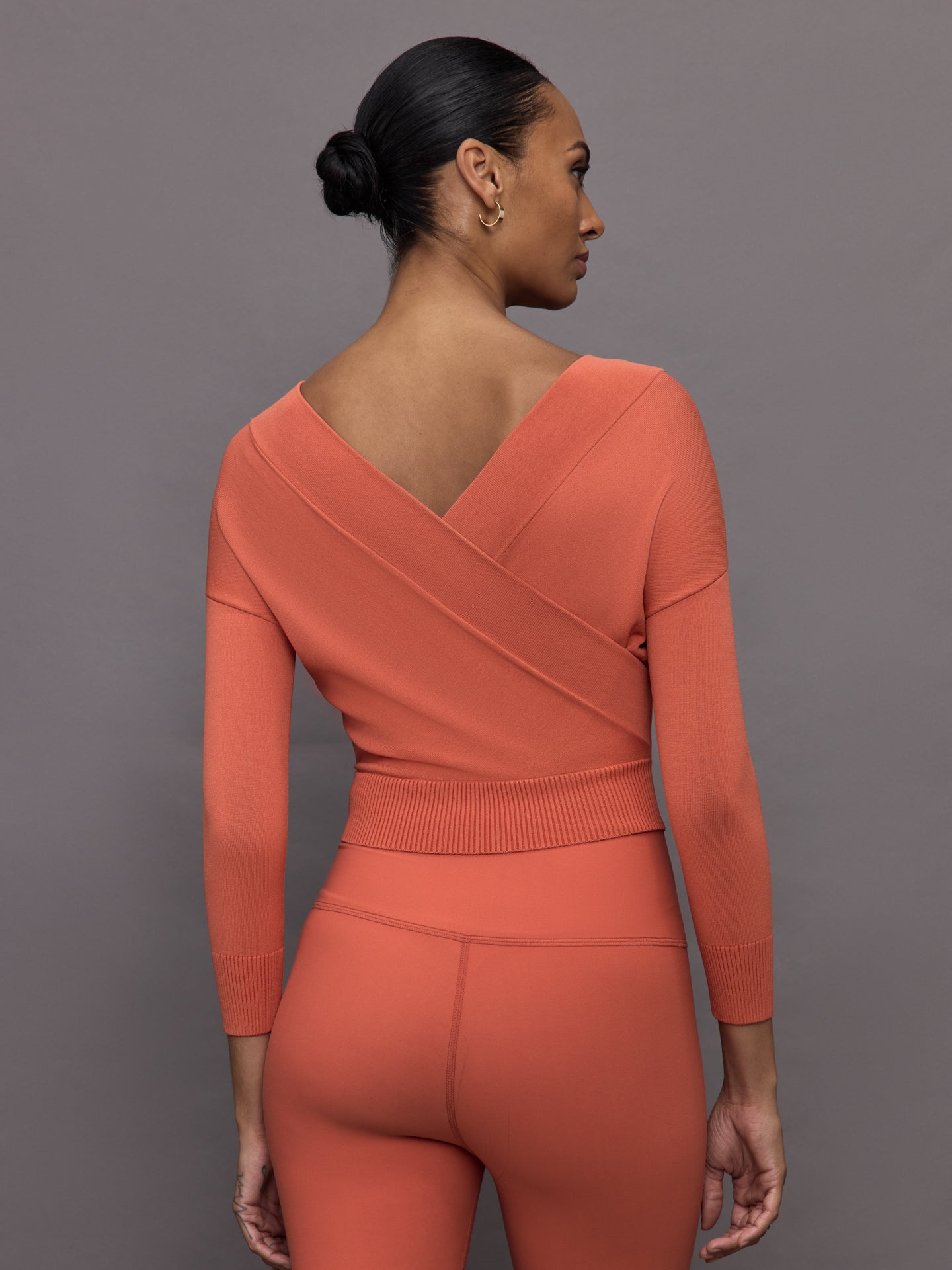 Carbon38 Cross Over Sweater - Burnt Sienna