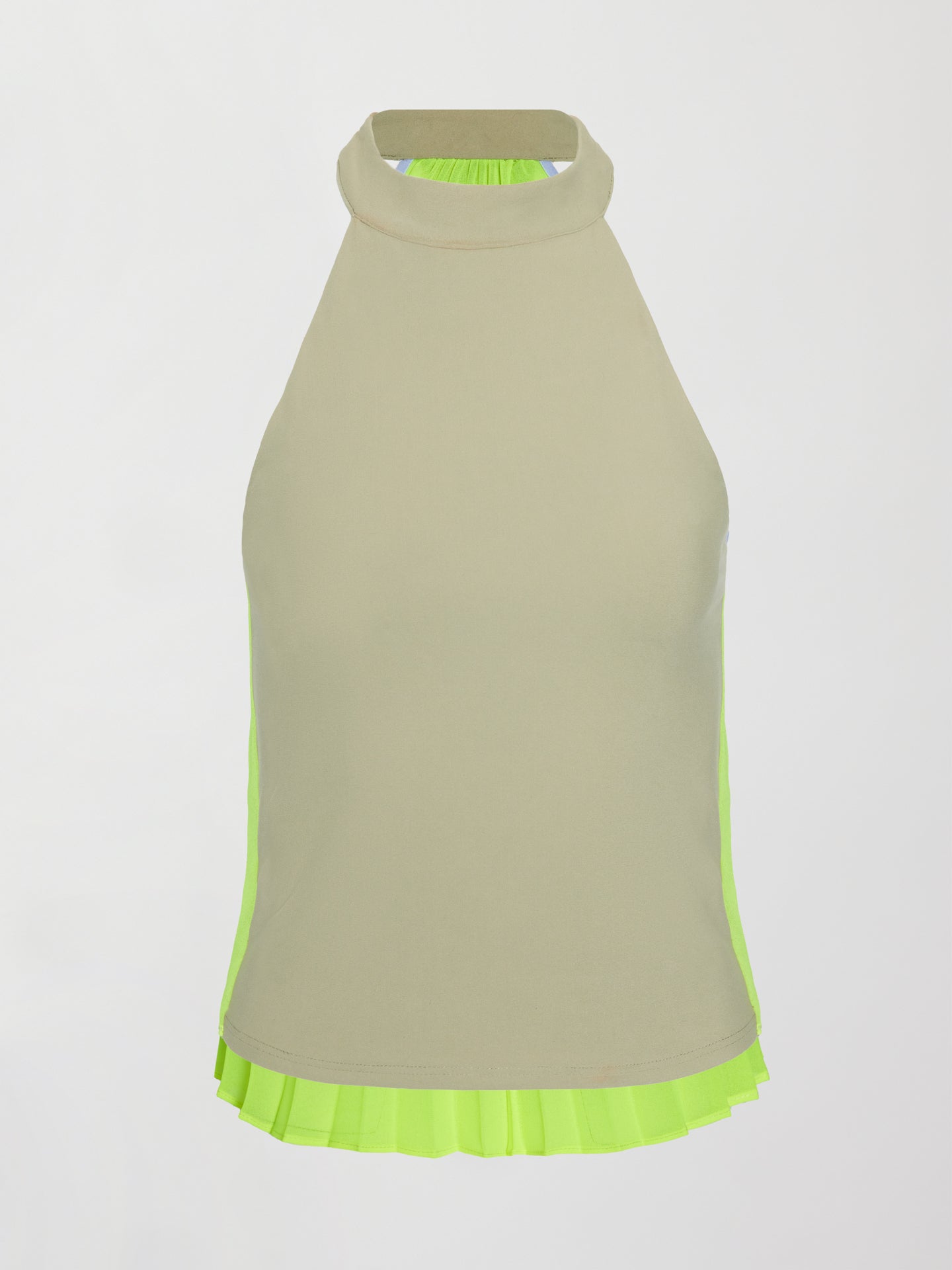 Carbon38 Pleated Back Tank in Melt - Silversage / Acid Lime