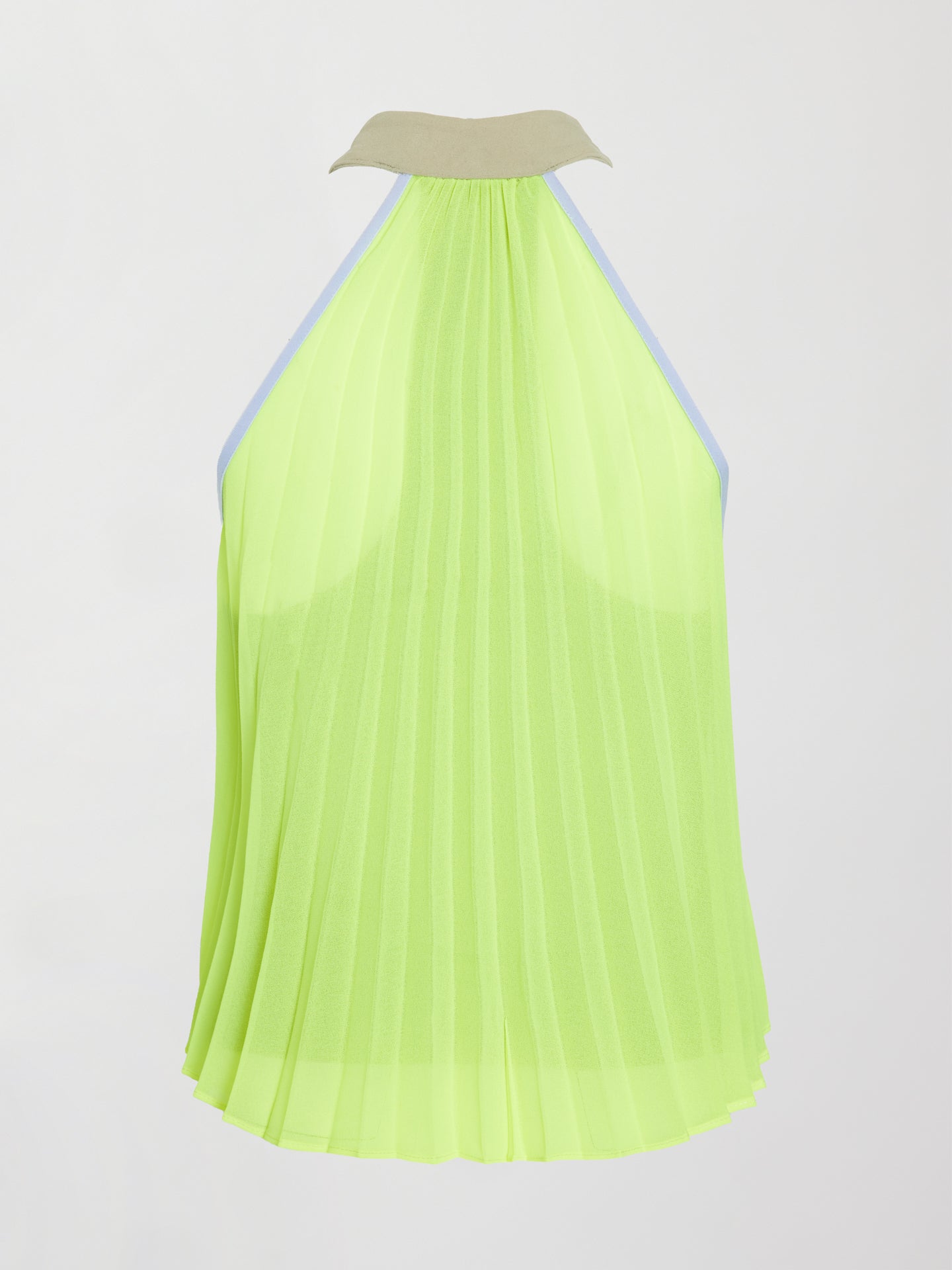 Carbon38 Pleated Back Tank in Melt - Silversage / Acid Lime