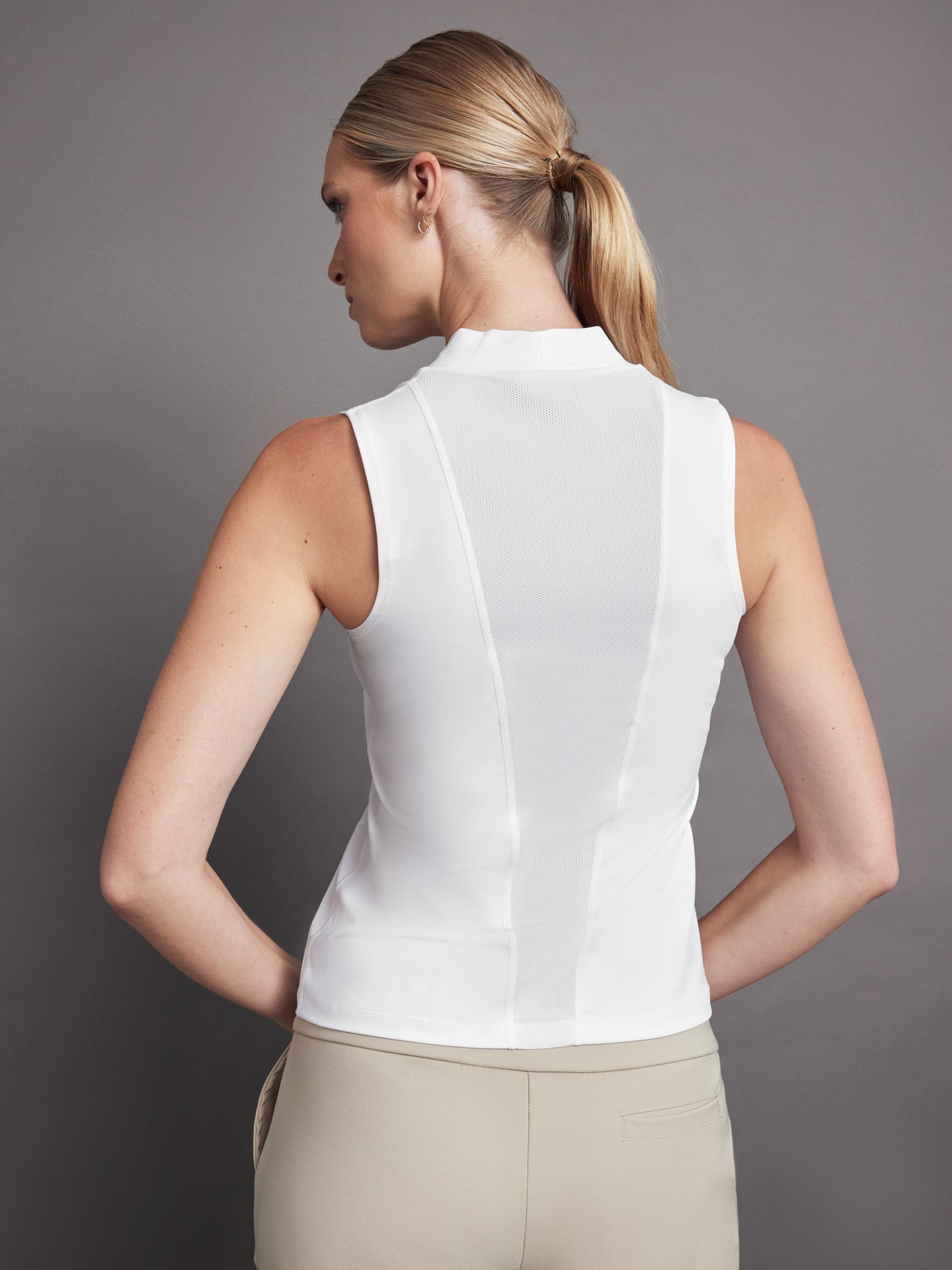 Carbon38 Wrap Neck Tank - White