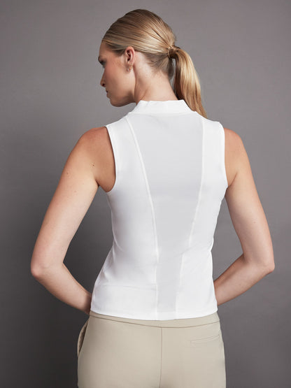 Carbon38 Wrap Neck Tank - White