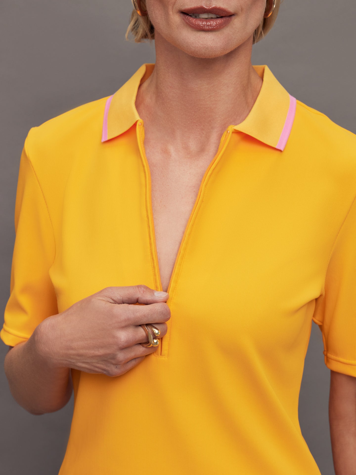 Carbon38 Cassia Polo - Papaya
