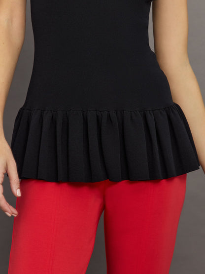 Carbon38 Jean Knit Top - Black