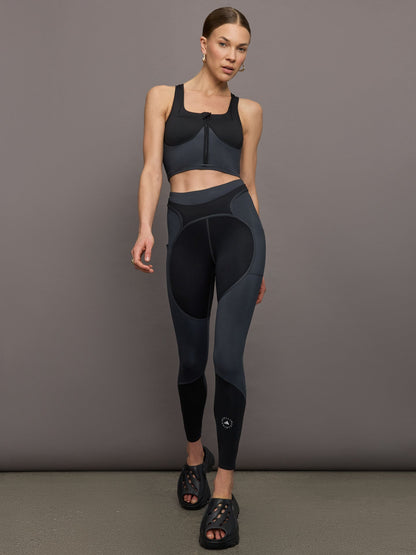 Carbon38 aSMC Two-Tone Zipped Crop - Black/Carbon