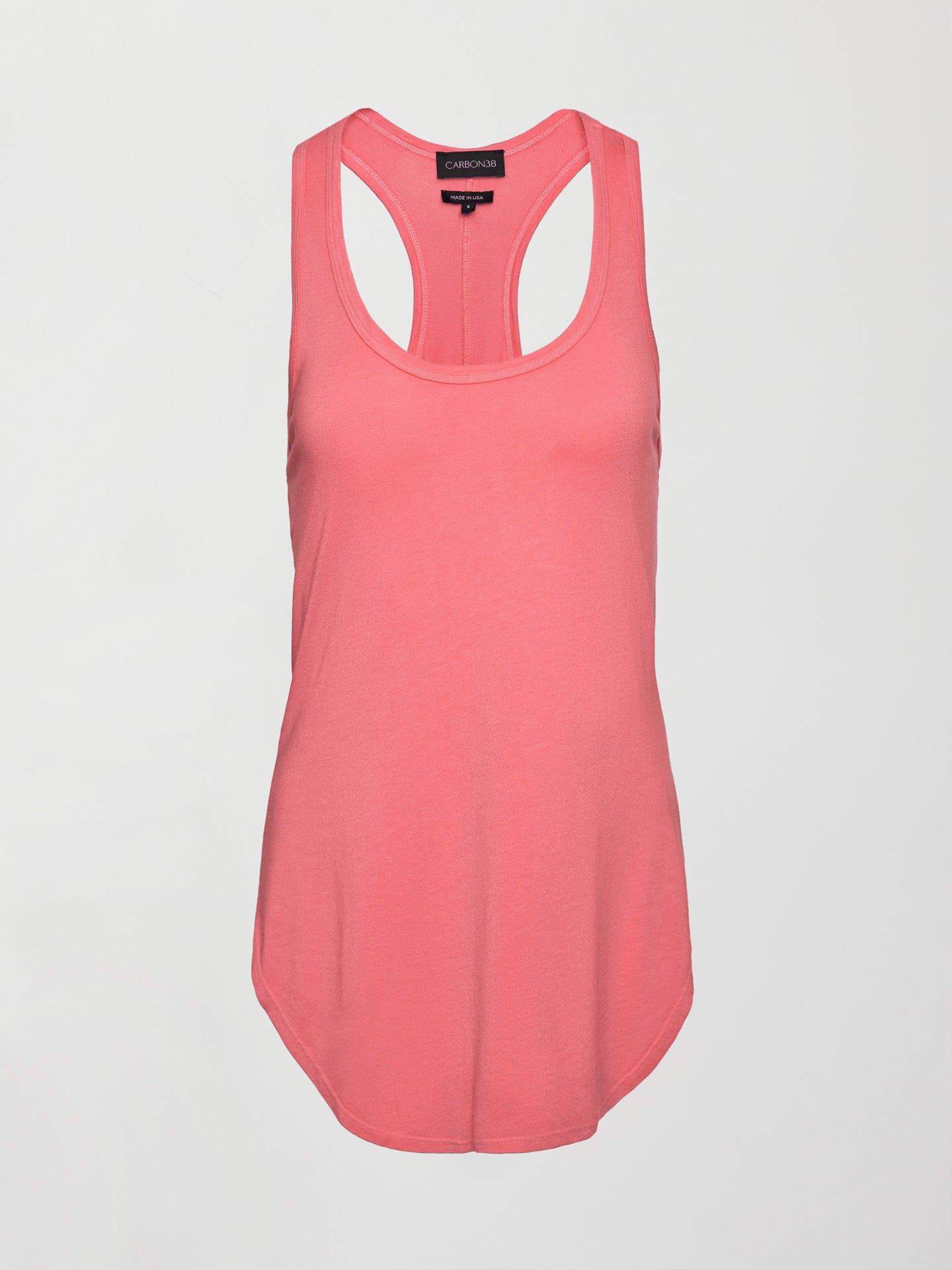 Carbon38 Long RacerBack Tank - Rosewood