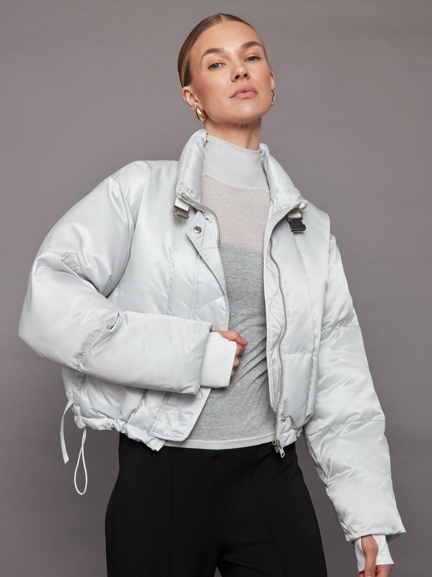Carbon38 Hallie Puffer - Ice Grey