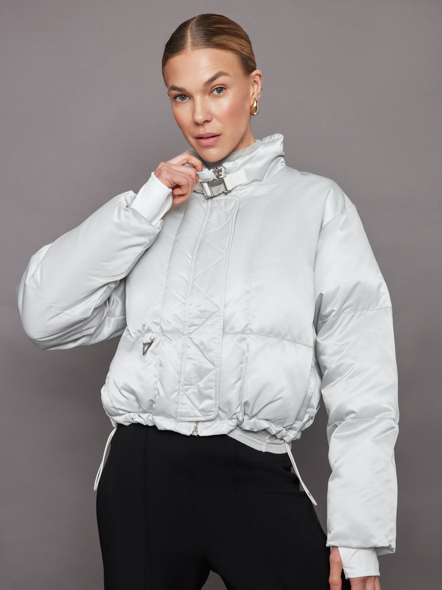 Carbon38 Hallie Puffer - Ice Grey
