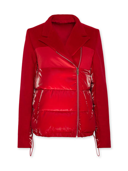 Carbon38 Blazer Puffer - Haute Red