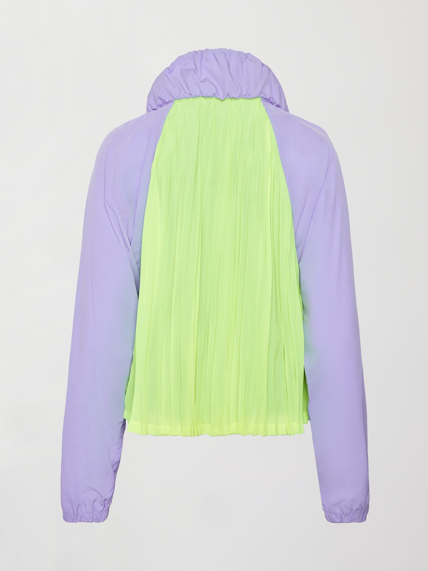 Carbon38 Pleated Back Running Jacket - Sweet Lavender / Acid Lime