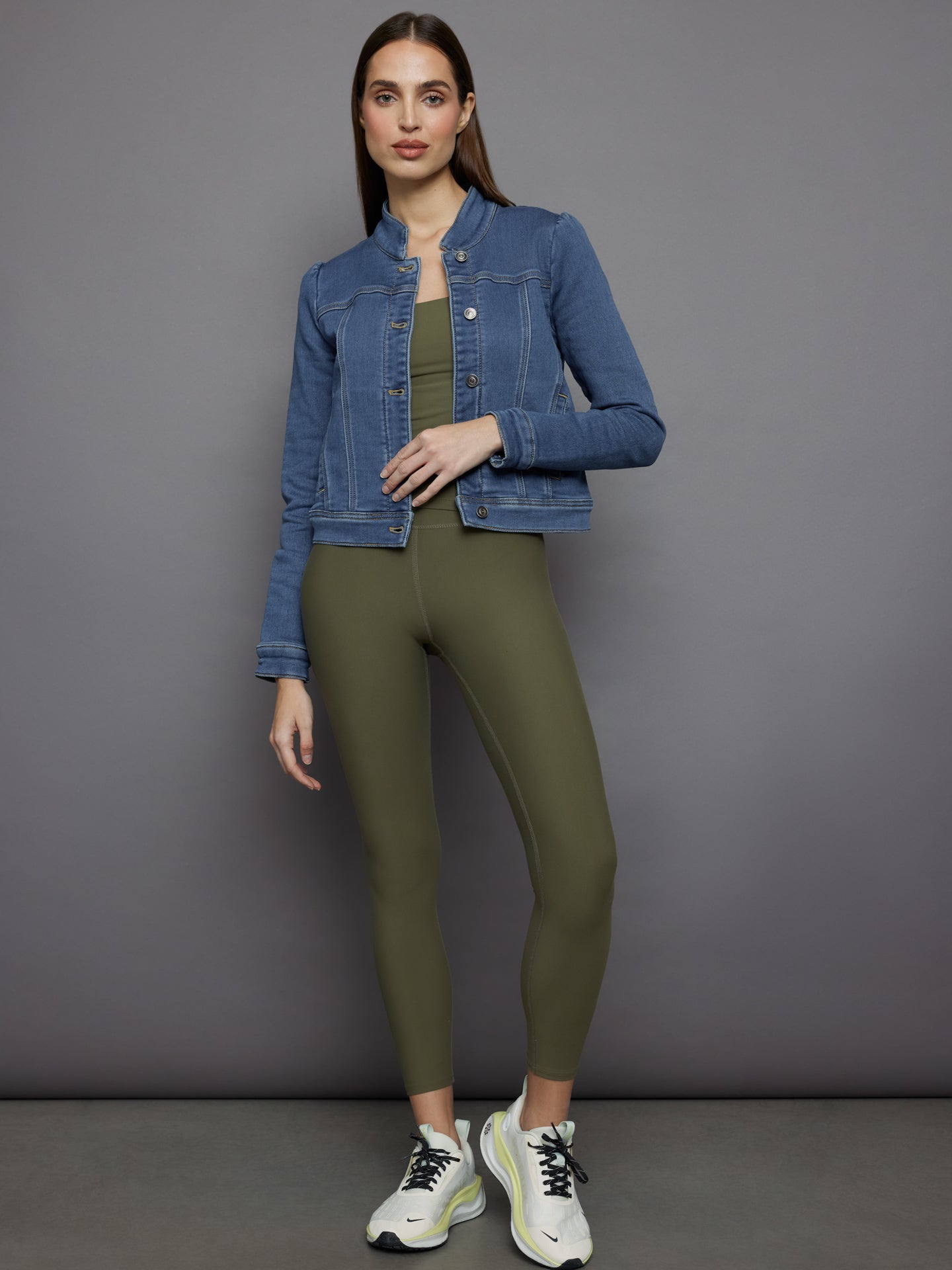 Carbon38 Tailored Denim Jacket - Medium Wash