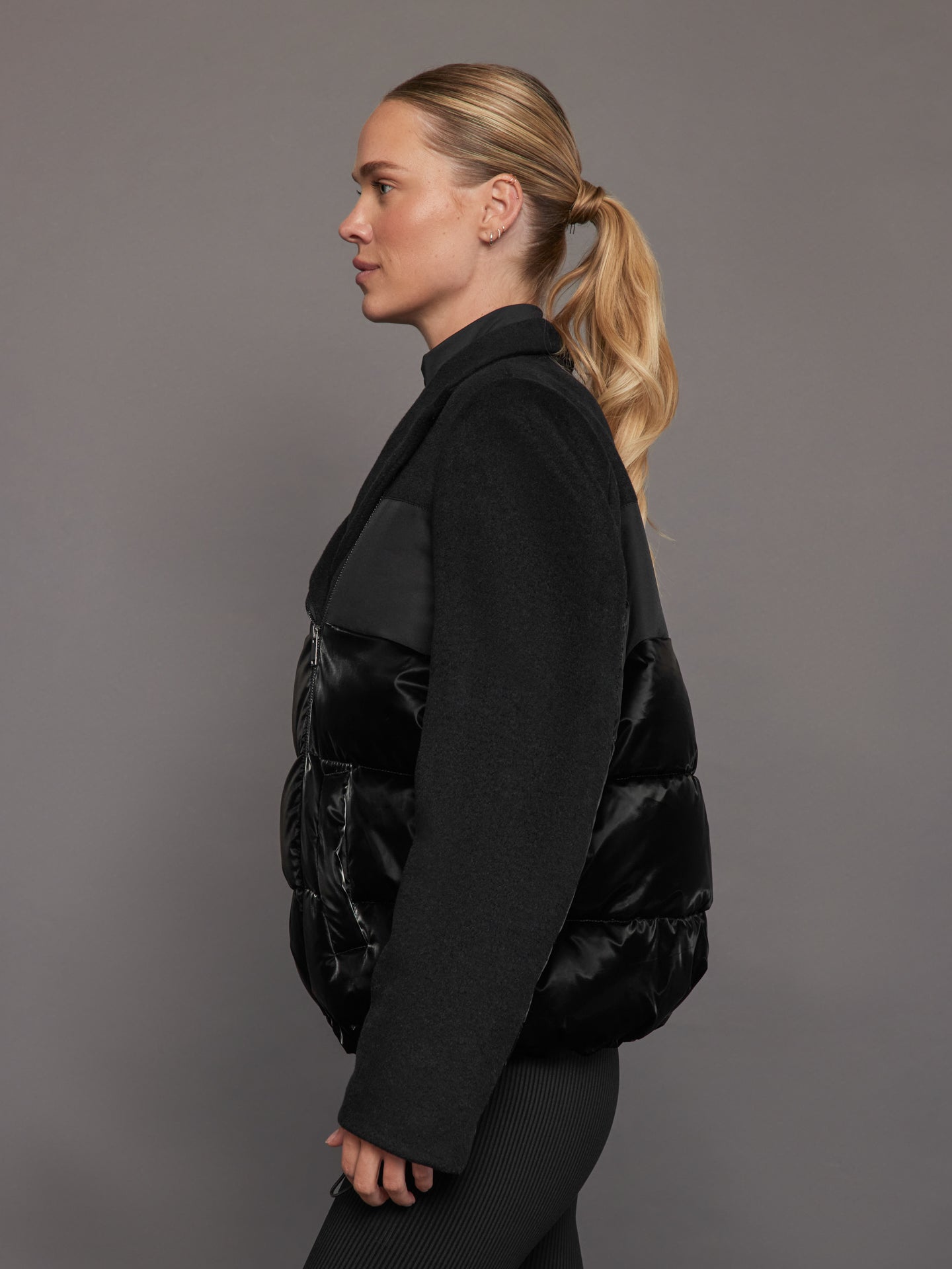 Carbon38 Blazer Puffer - Black