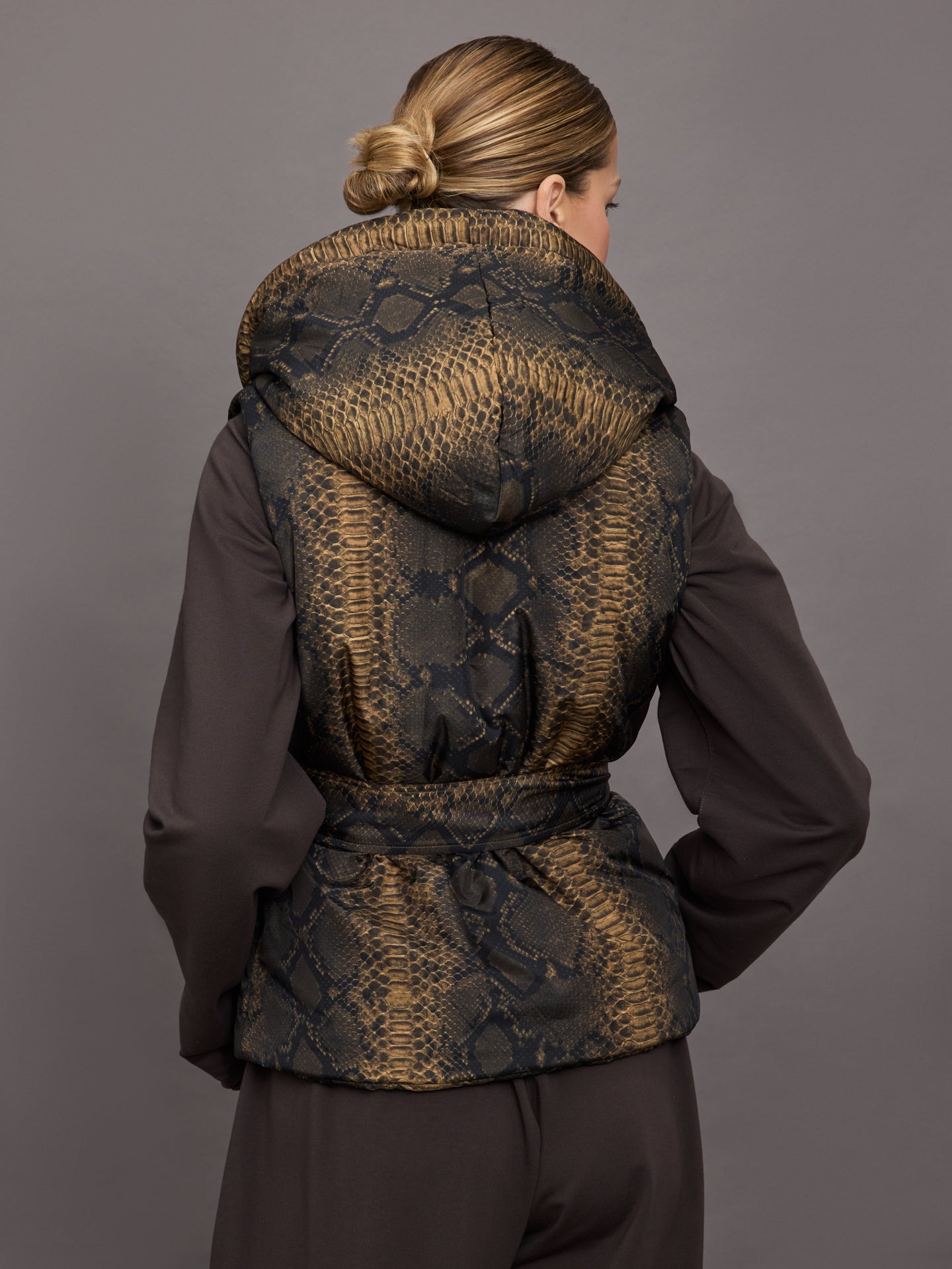 Carbon38 Hooded Sleeveless Sleeping Bag Vest - Python