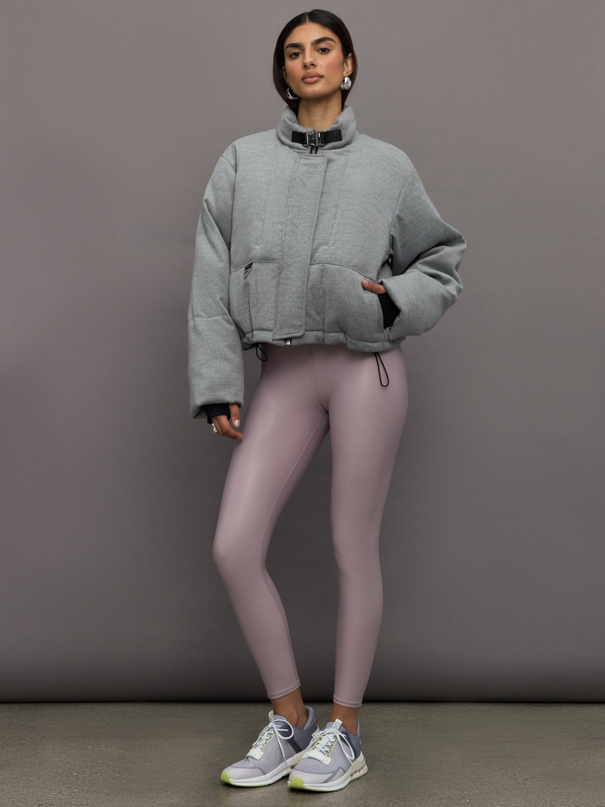 Carbon38 Hallie Mae Puffer - Grey Marl