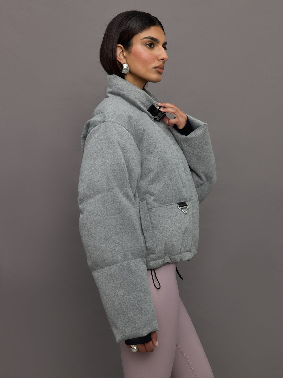 Carbon38 Hallie Mae Puffer - Grey Marl