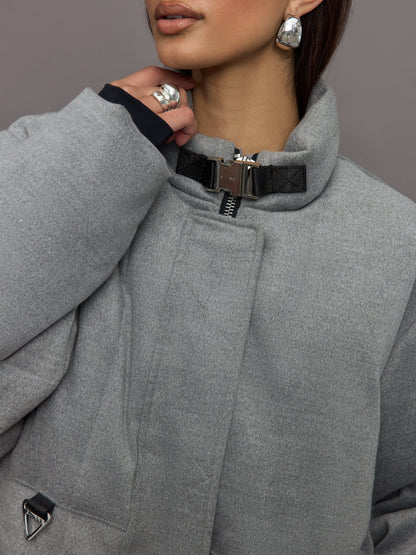 Carbon38 Hallie Mae Puffer - Grey Marl