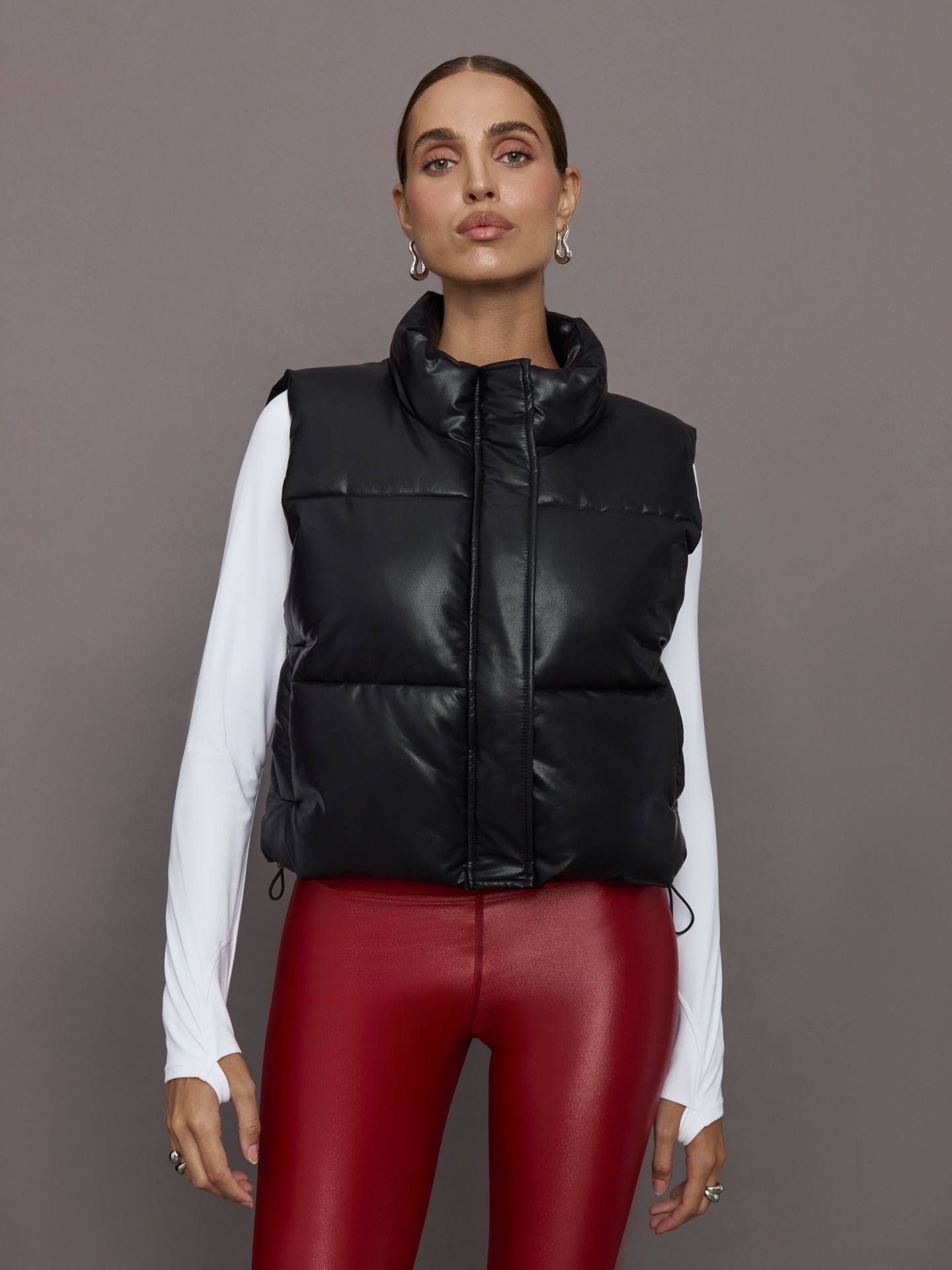 Carbon38 Quilted Puffer Vest - Black