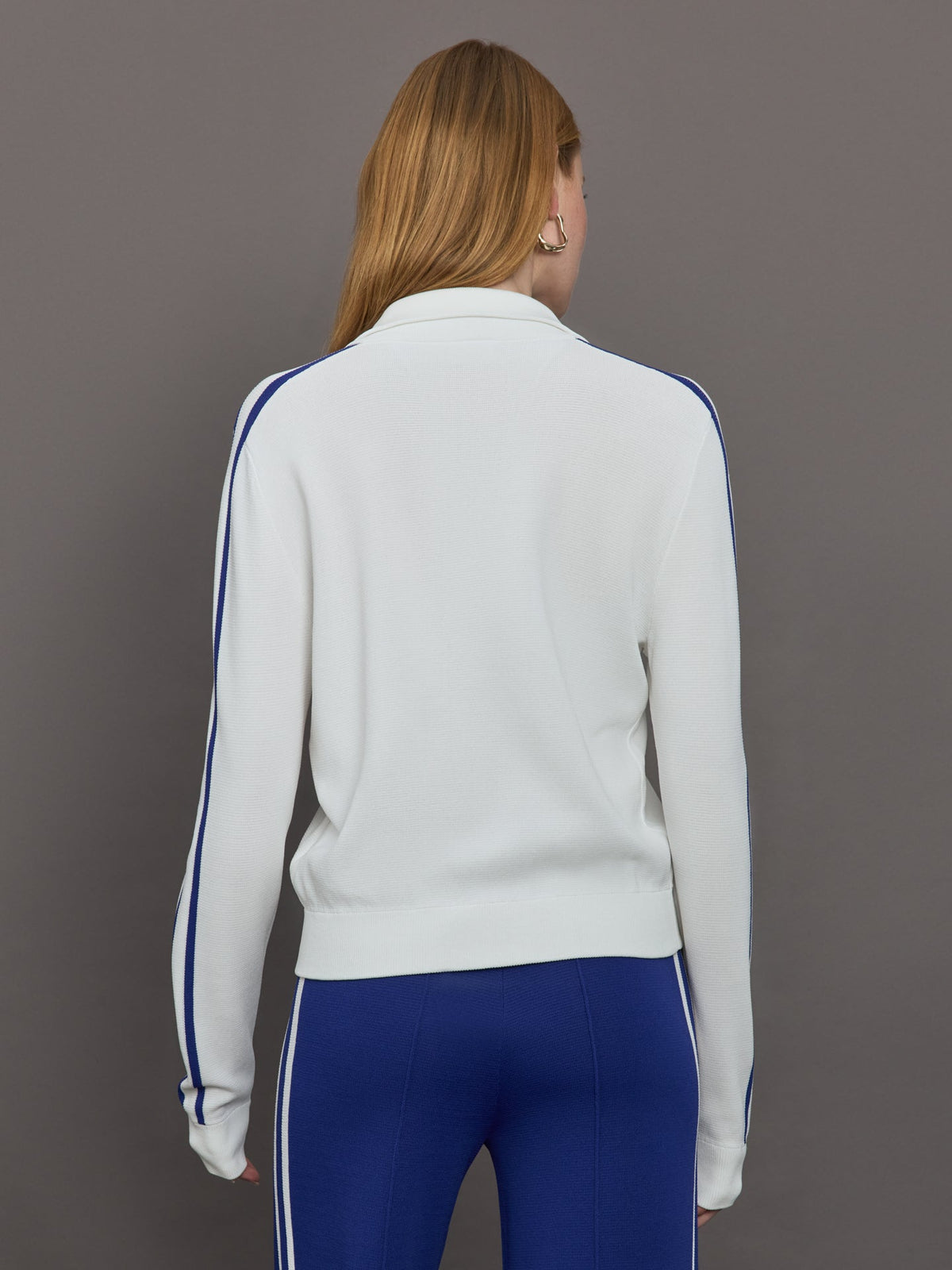 Carbon38 Carnaby Pari Zip Knit Jacket - White