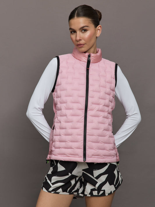 Carbon38 Fenja Lightweight Vest - Cameo Pink