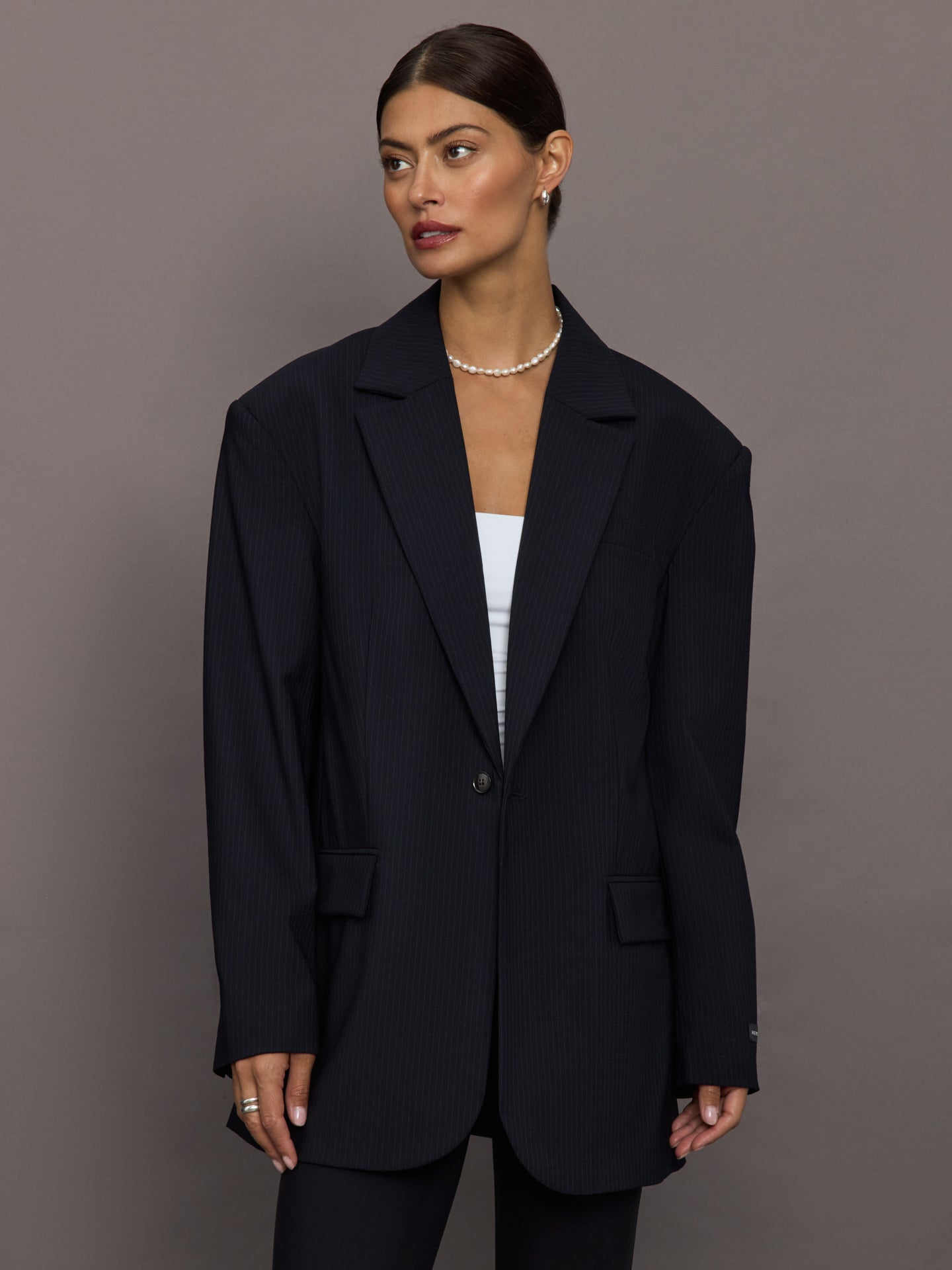 Carbon38 Yago Blazer - Navy Pinstripe