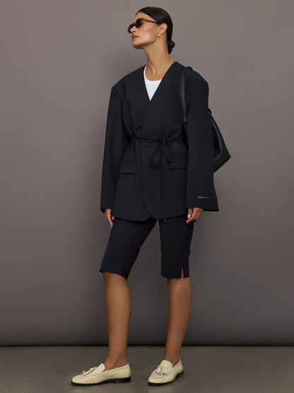 Carbon38 Yago Blazer - Navy Pinstripe
